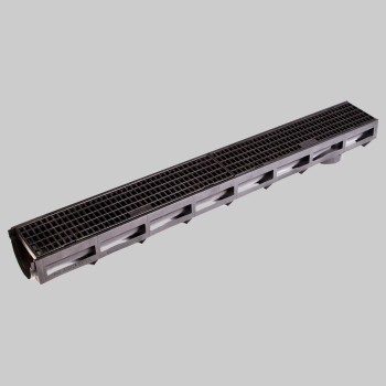 Лоток AQUA-TOP DN 90 H100 с пластиковой решеткой А15